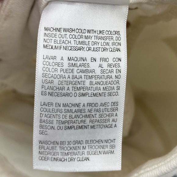 Mother The Looker high waisted ankle Tea and biscuits Cream Jeans size 25 - Picture 5 of 9